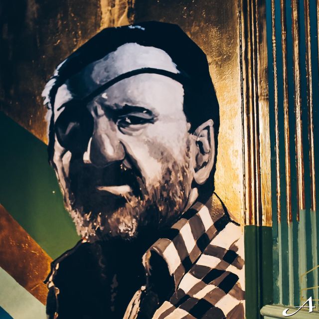 Kafana Druga Kuća - mural muškarca