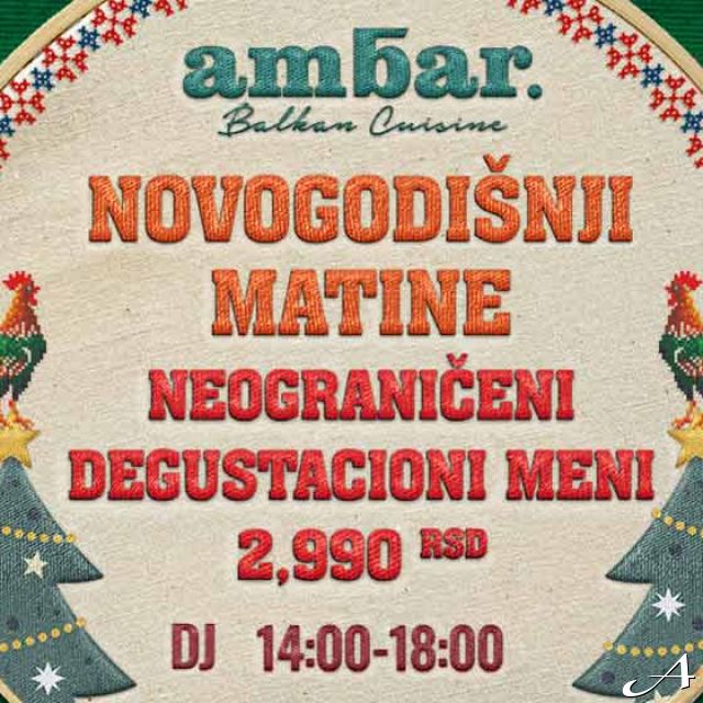 Ambar restoran - novogodišnja ponuda