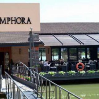 Splav restoran Amphora - ulaz i terasa