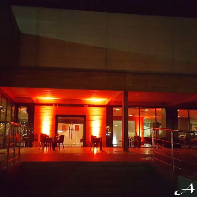 Restoran Harmonija - ulaz noću