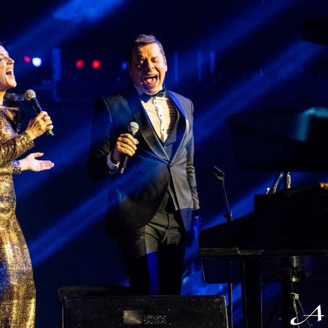 Koncert - pevači na sceni