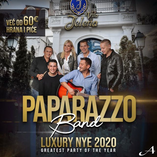 Doček Nove godine - bend ispred vile