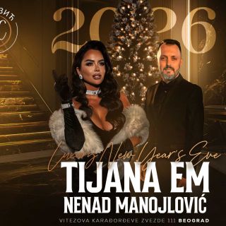 Doček Nove godine - dvoje ljudi u restoranu