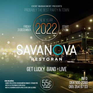 Doček Nove godine - restoran spolja