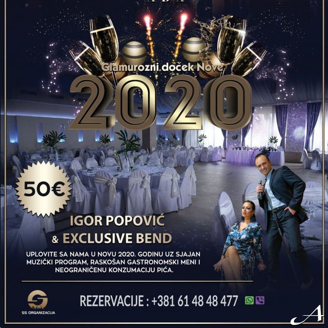 Novogodišnji doček - sala i par