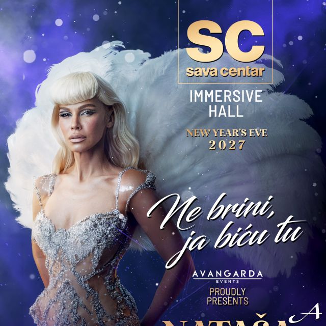 Nova godina Sava Centar - pevačica u kostimu