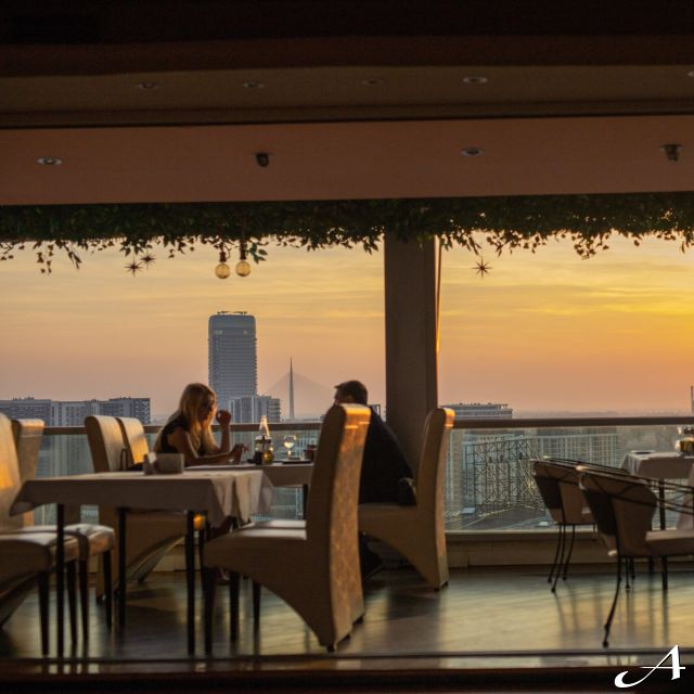 Restoran Caruso - pogled na zalazak sunca