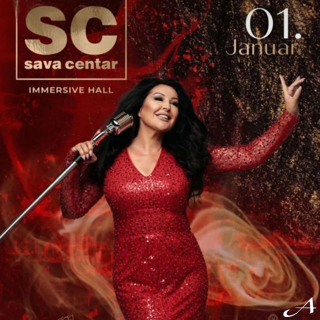 Sava Centar - pevačica na sceni
