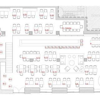 Doček Nove godine - tlocrt prostora