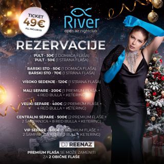 Nova godina na splavu River - žena u haljini
