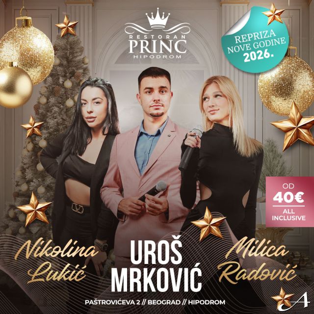 Restoran Princ - tri pevača sa mikrofonom