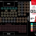 Pjević Event Centar Zlatibor - mapa sedenja