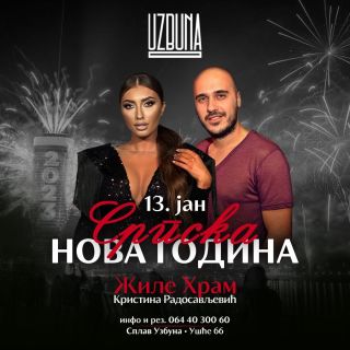 Splav kafana Uzbuna - dvoje ljudi