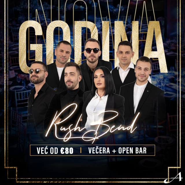Doček Nove godine - bend na posteru