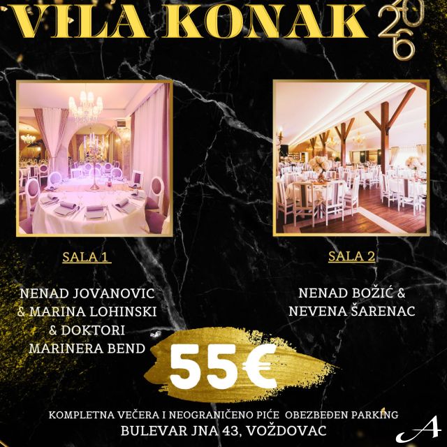 Hotel restoran Vila Konak - dekoracija sala