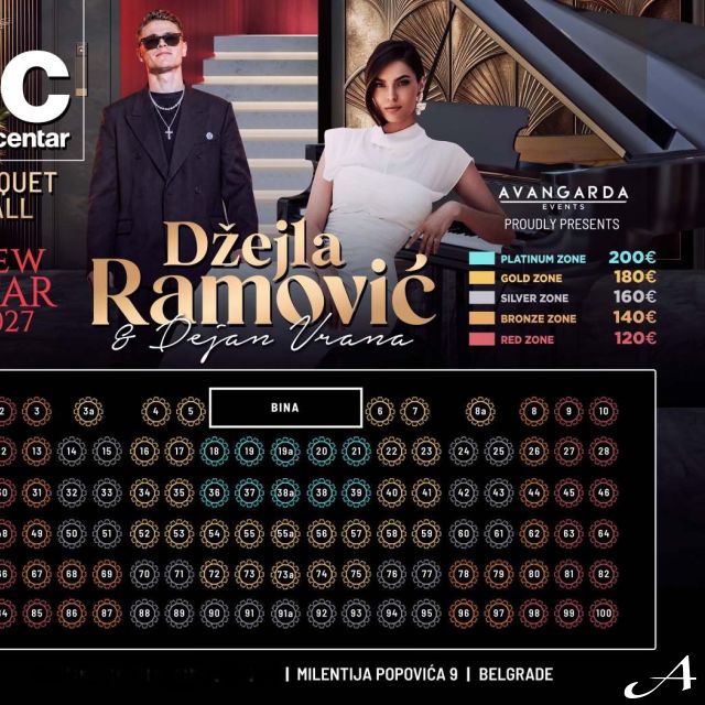 Sava Centar sala - Nova godina program
