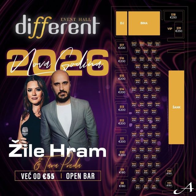 Event hall - Nova godina plan