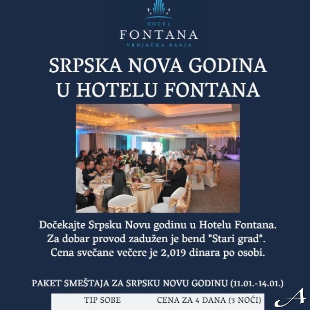 Hotel Fontana - sala za doček