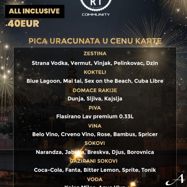 Nova godina na splavu Port - promotivni poster