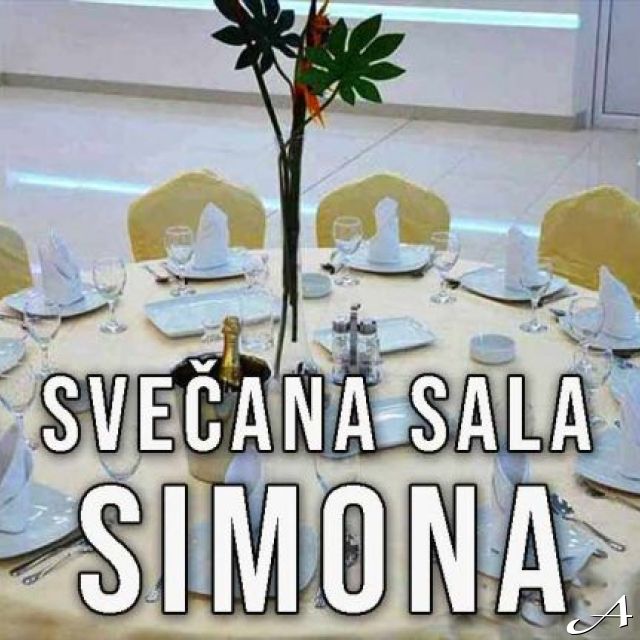 Svečana sala Simona - sto sa dekoracijom