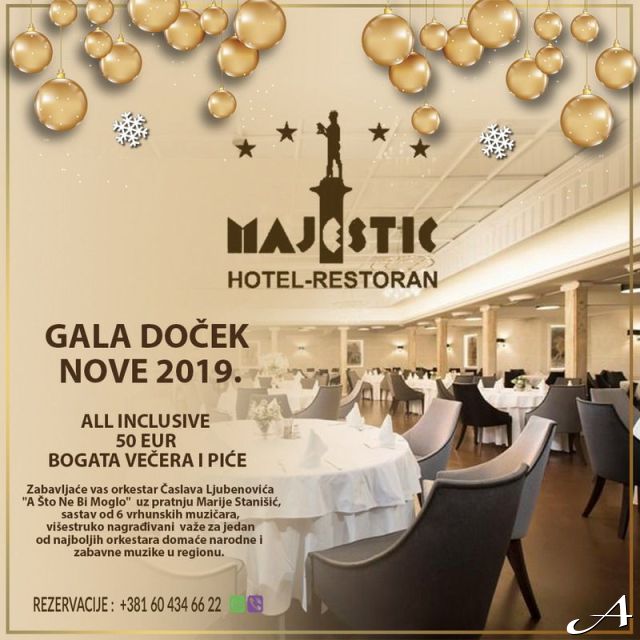 Hotel Majestic - praznični restoran