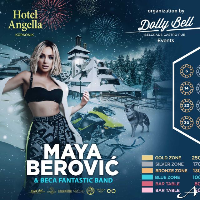 Hotel Angella Kopaonik - mapa sedenja i meni