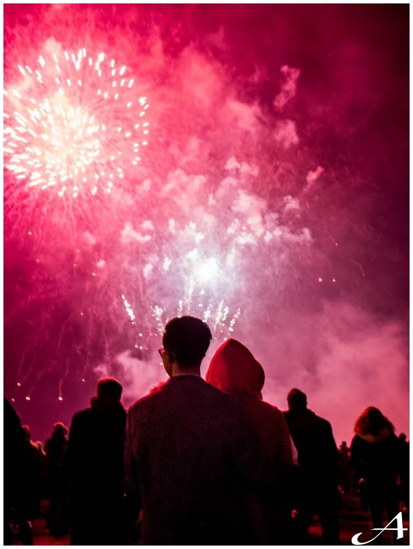 Garderoba za doček Nove godine na trgu