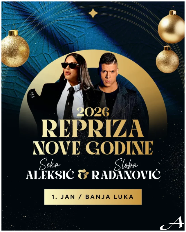 Seka Aleksić Doček Nove godine 2026