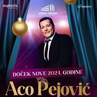 Doček Nove godine - pevač u odelu