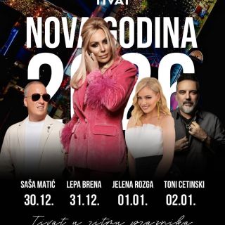 Doček Nove godine - izvođači na posteru