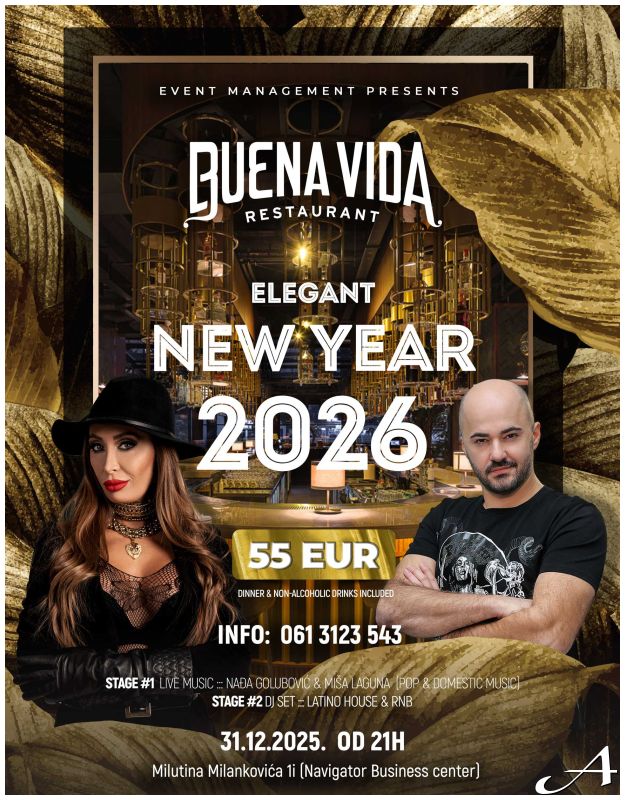 Nađa Golubović Doček Nove godine 2026