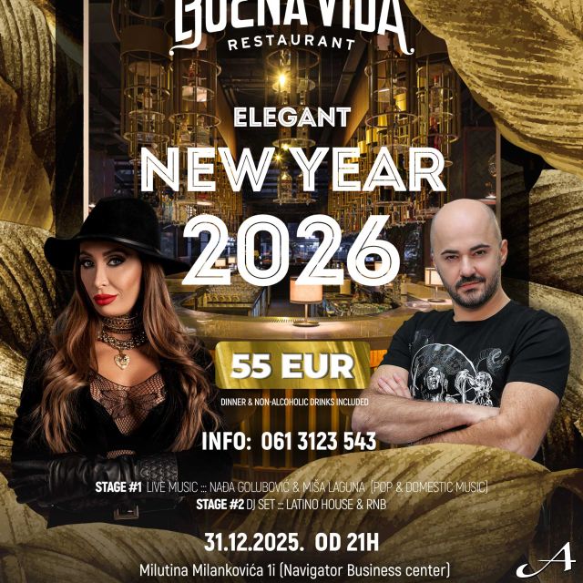 Doček Nove godine - plakat događaja