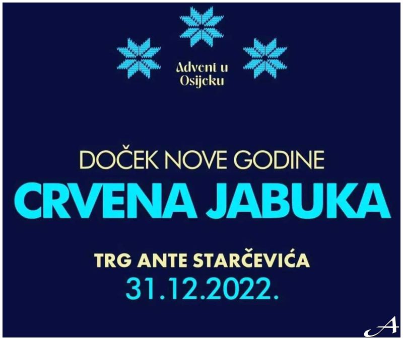 Crvena jabuka Doček Nove godine 2026