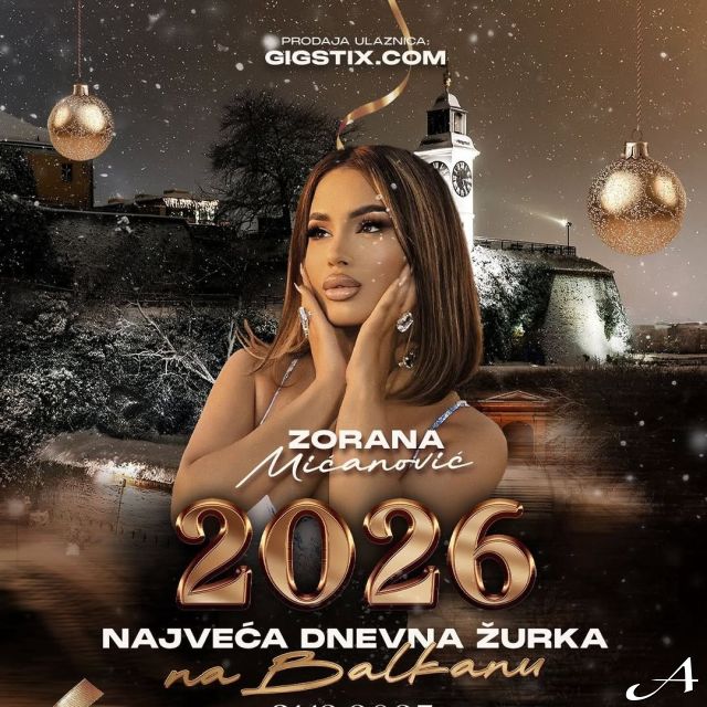 Doček Nove godine - žena portret