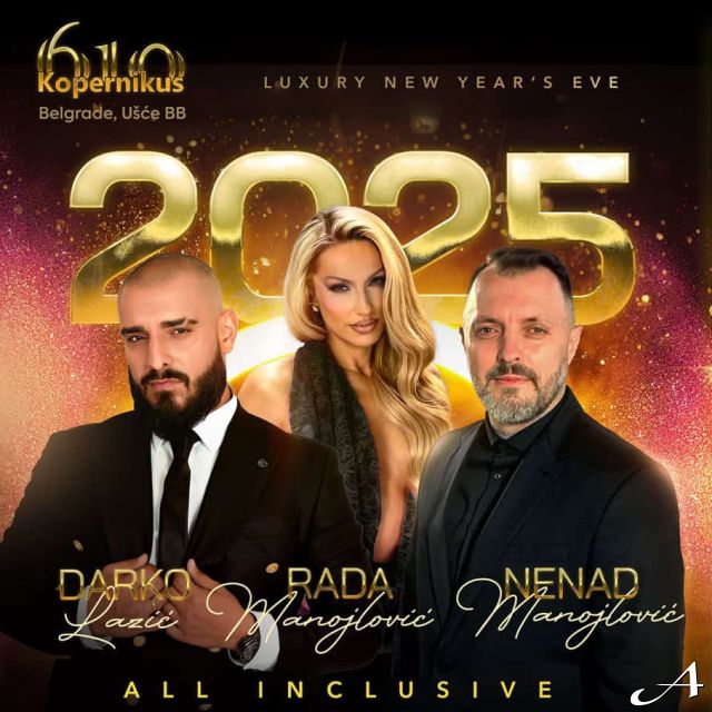 Doček Nove godine - troje ljudi