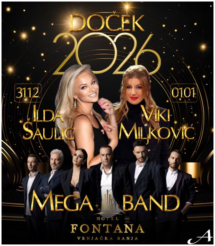 Nova godina u Vrnjačkoj Banji - nastup Ilde Šaulić u Hotelu Fontana