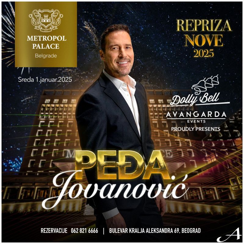 Peđa Jovanović doček Nove godine 2026