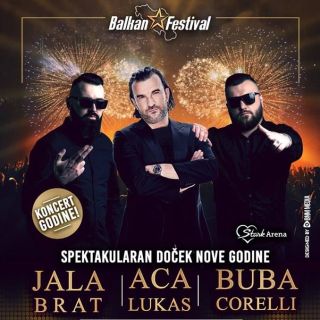 Doček Nove godine - tri muzičara