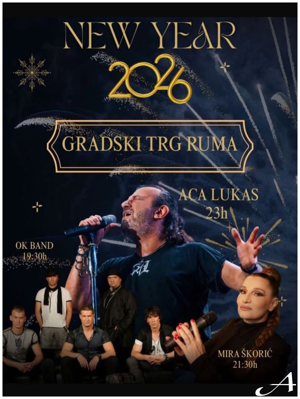 Aca Lukas Nova godina u Rumi - program i detalji nastupa