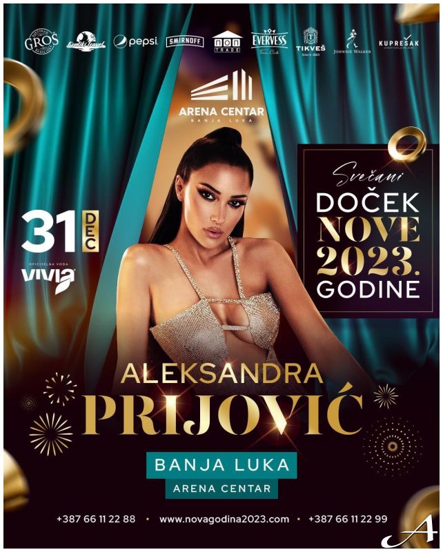 Aleksandra Prijović Doček Nove godine 2026