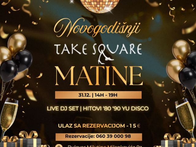 Restoran Take Square matine pred doček Nove godine