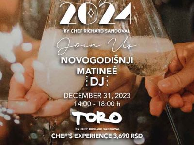 Toro Latin GastroBar matinee doček Nove godine 2027 Toro Latin GastroBar matinee doček Nove godine 2027