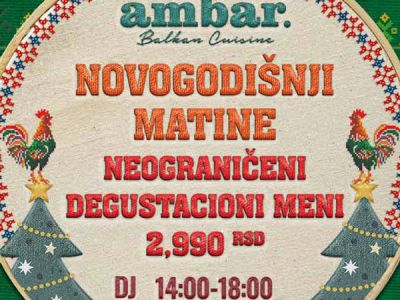 Ambar restoran matinee - doček Nove godine 2027 Ambar restoran matinee - doček Nove godine 2027