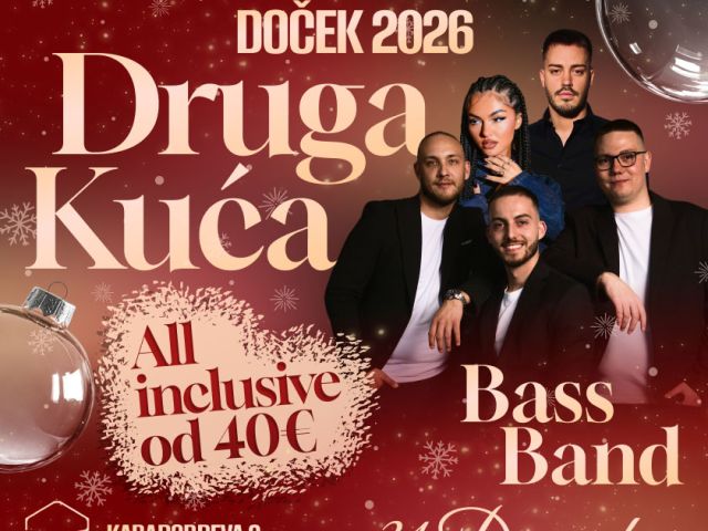 Nova godina 2027 u Kafani Druga Kuća Beton hala Nova godina 2027 u Kafani Druga Kuća Beton hala