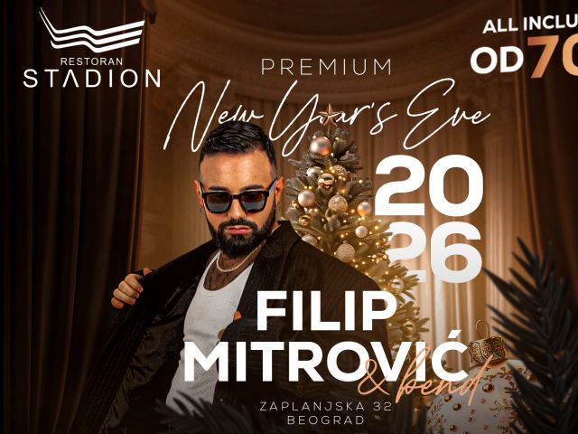 Nova godina 2027 u restoranu Stadion