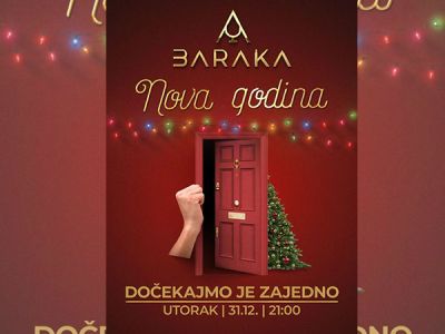 Klub Restoran Baraka Doček Nove godine 2026
