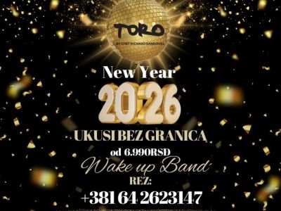 Toro Latin GastroBar Doček Nove godine 2027 Toro Latin GastroBar Doček Nove godine 2027