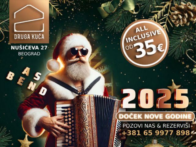 Nova godina za pamćenje u kafani Druga Kuća Nova godina za pamćenje u kafani Druga Kuća
